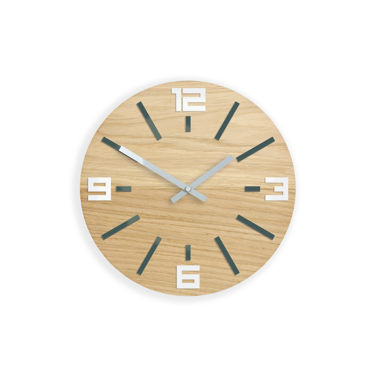 Ceasuri de perete din stejar, cu diametru de 33 cm