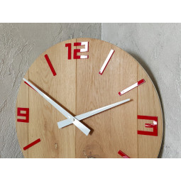 Ceas de perete Rustic Dub Roșu 49cm
