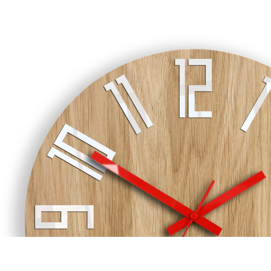 Ceas de perete din stejar NEXT 33 cm