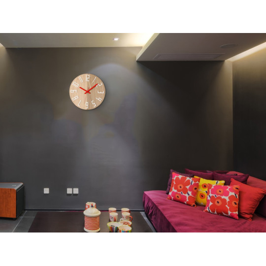 Ceas de perete din stejar NEXT 33 cm