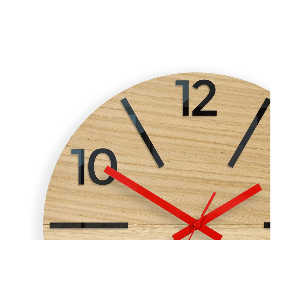 Ceas de perete modern din stejar AKSEL 33 cm