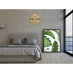 Ceas de perete din stejar de calitate KING 33 cm