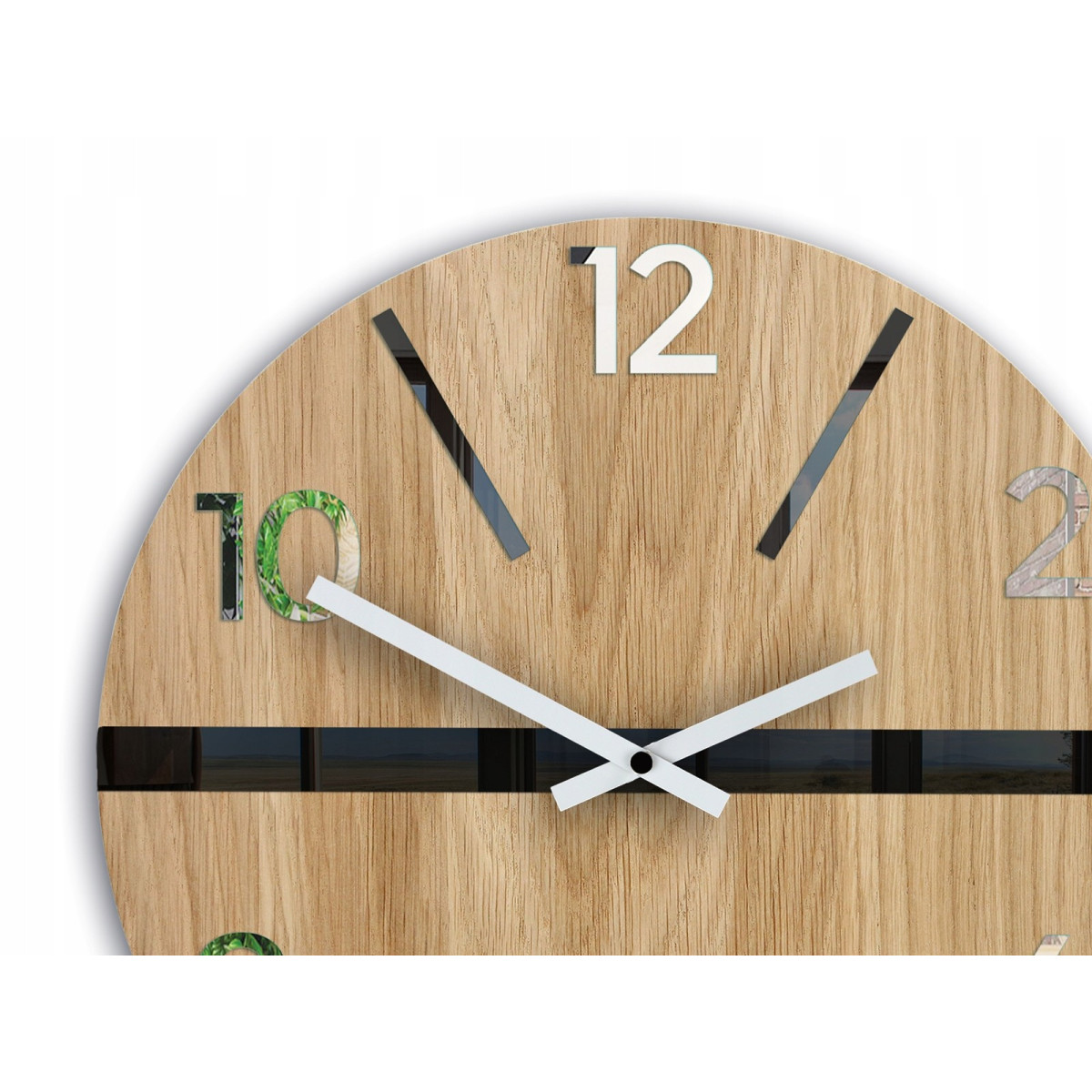 Ceas de perete din stejar de calitate KING 33 cm