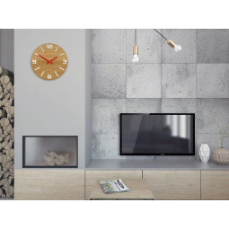 Ceas de perete din stejar de calitate ARABIC 33 cm