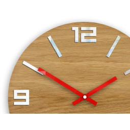 Ceas de perete din stejar de calitate ARABIC 33 cm