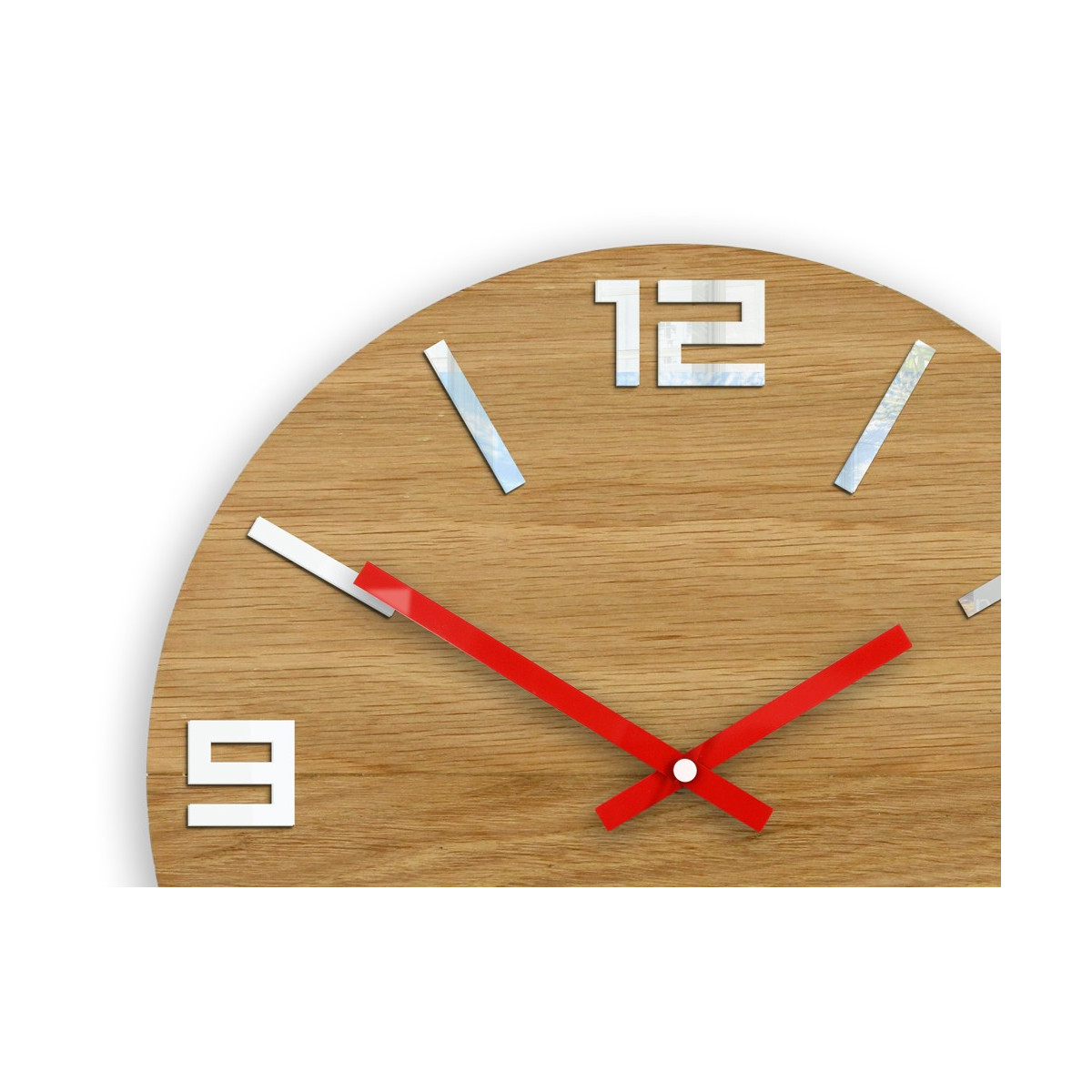 Ceas de perete din stejar de calitate ARABIC 33 cm