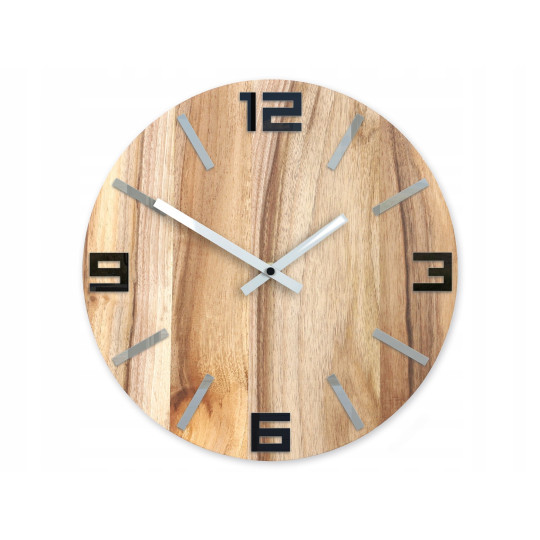 Ceasuri de perete 3D de calitate - nuc arabesc 33 cm