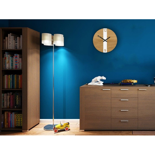 Ceas de perete Dub Strip White 33,5 cm