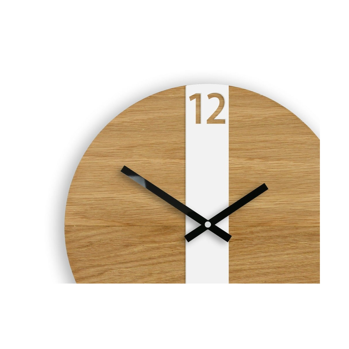 Ceas de perete Dub Strip White 33,5 cm