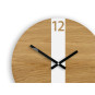 Ceas de perete Dub Strip White 33,5 cm