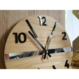 Ceasuri de perete din stejar de lux, 33 cm