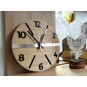 Ceasuri de perete din stejar de lux, 33 cm