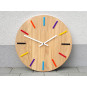 Ceas de perete colorat stejar 49cm