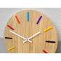 Ceas de perete colorat stejar 49cm