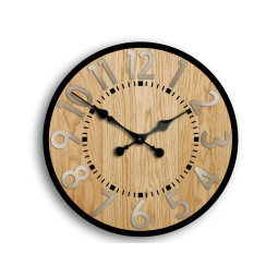 Ceas de perete BerlinWoodTortora 33 cm