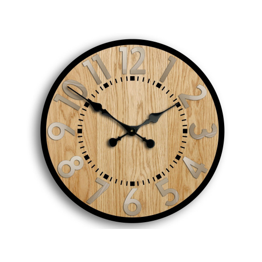 Ceas de perete BerlinWoodTortora 33 cm