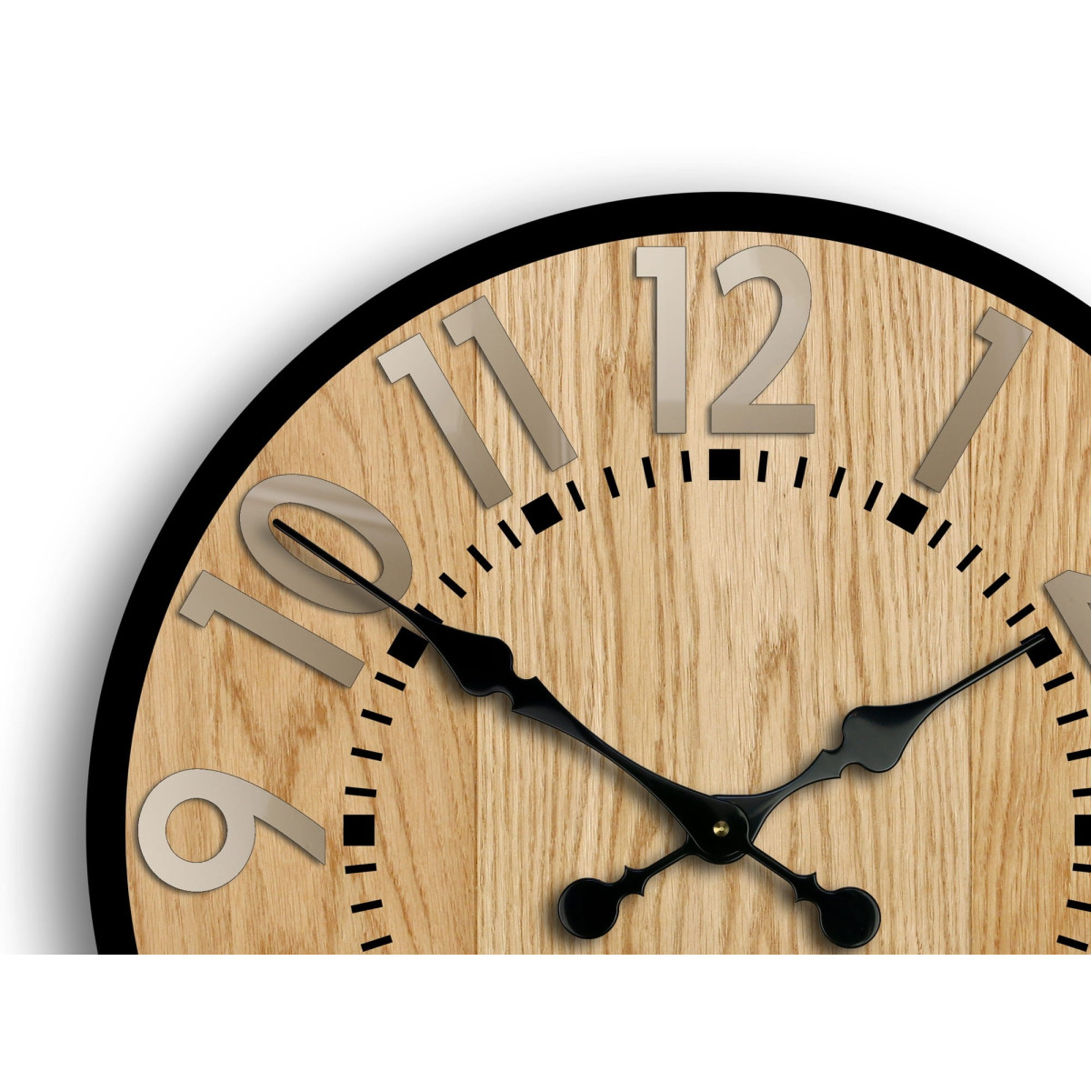 Ceas de perete BerlinWoodTortora 33 cm