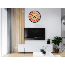 Ceas de perete Berlin roșu 33cm