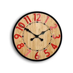 Ceas de perete Berlin roșu 33cm