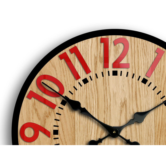 Ceas de perete Berlin roșu 33cm