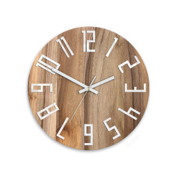 Ceas de perete Slim White Nuc 33 cm