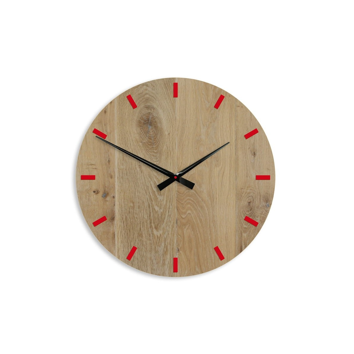 Ceasuri rustice de perete din stejar Solo 49 cm