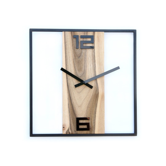 Ceas de mansardă din nuc, 33 cm