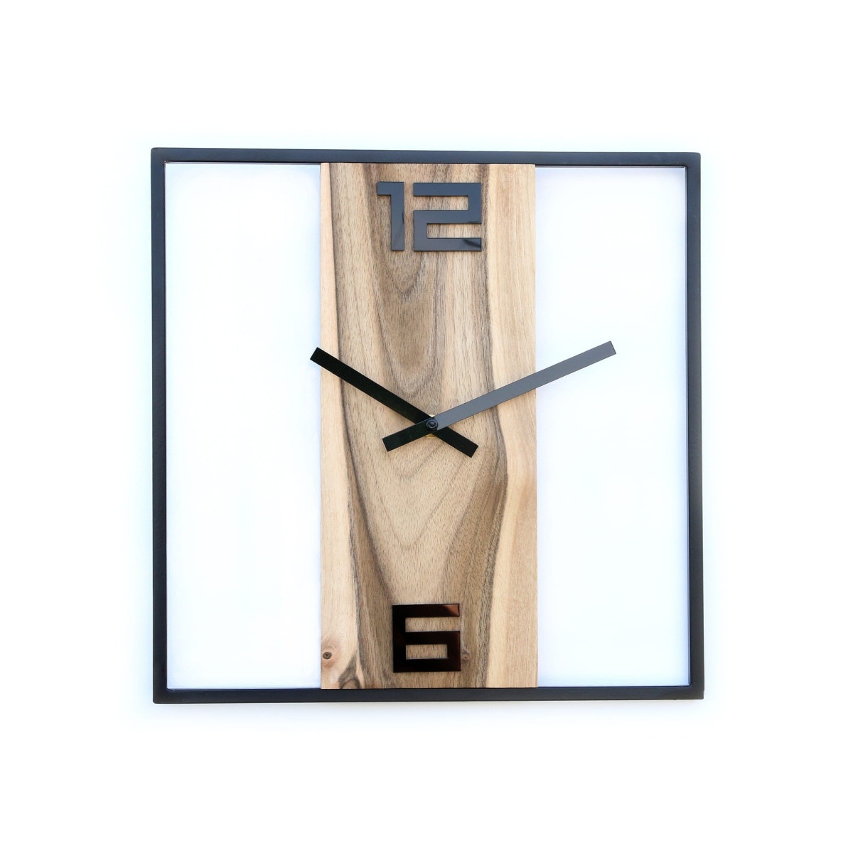 Ceas de mansardă din nuc, 33 cm