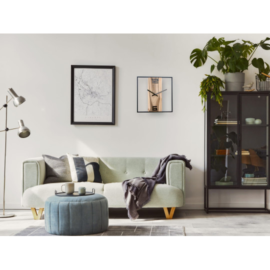 Ceasuri metalice și din lemn de nuc 33 cm