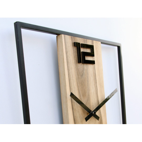 Ceasuri metalice și din lemn de nuc 33 cm