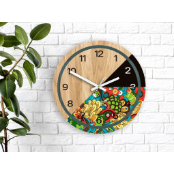 Ceasuri de perete Lagos cu model de 33 cm