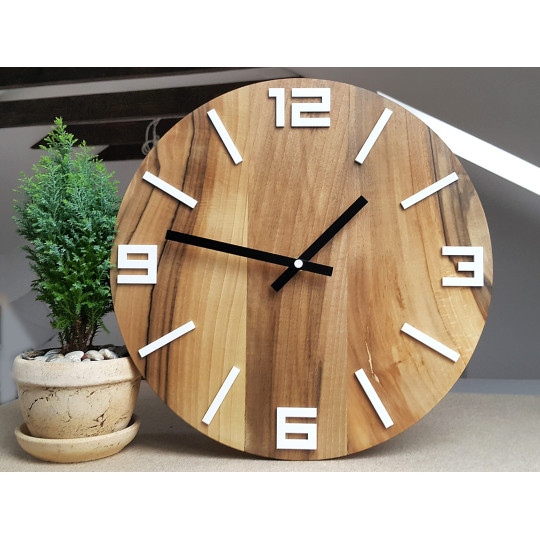 Ceas din lemn de nuc Arabica 33 cm