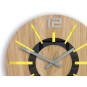 Ceasuri din lemn Nordic galbene 33 cm