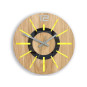Ceasuri din lemn Nordic galbene 33 cm
