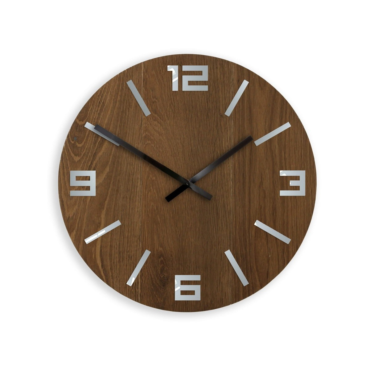 Ceas de perete din lemn cub fumuriu 40cm