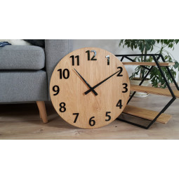 Ceasuri din lemn Amadeus negre 50 cm