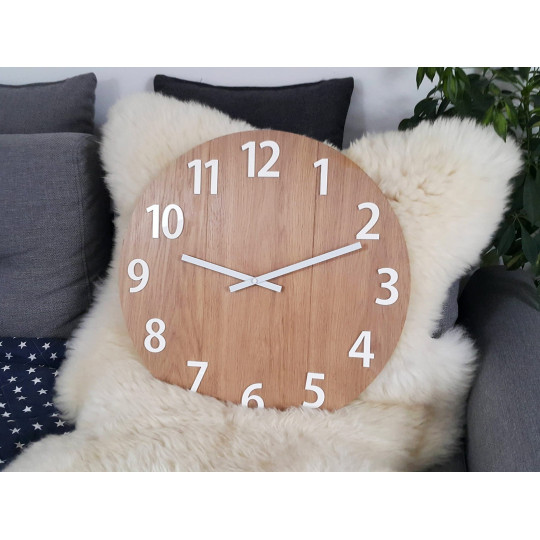 Ceas de perete din lemn Amadeus 50 cm