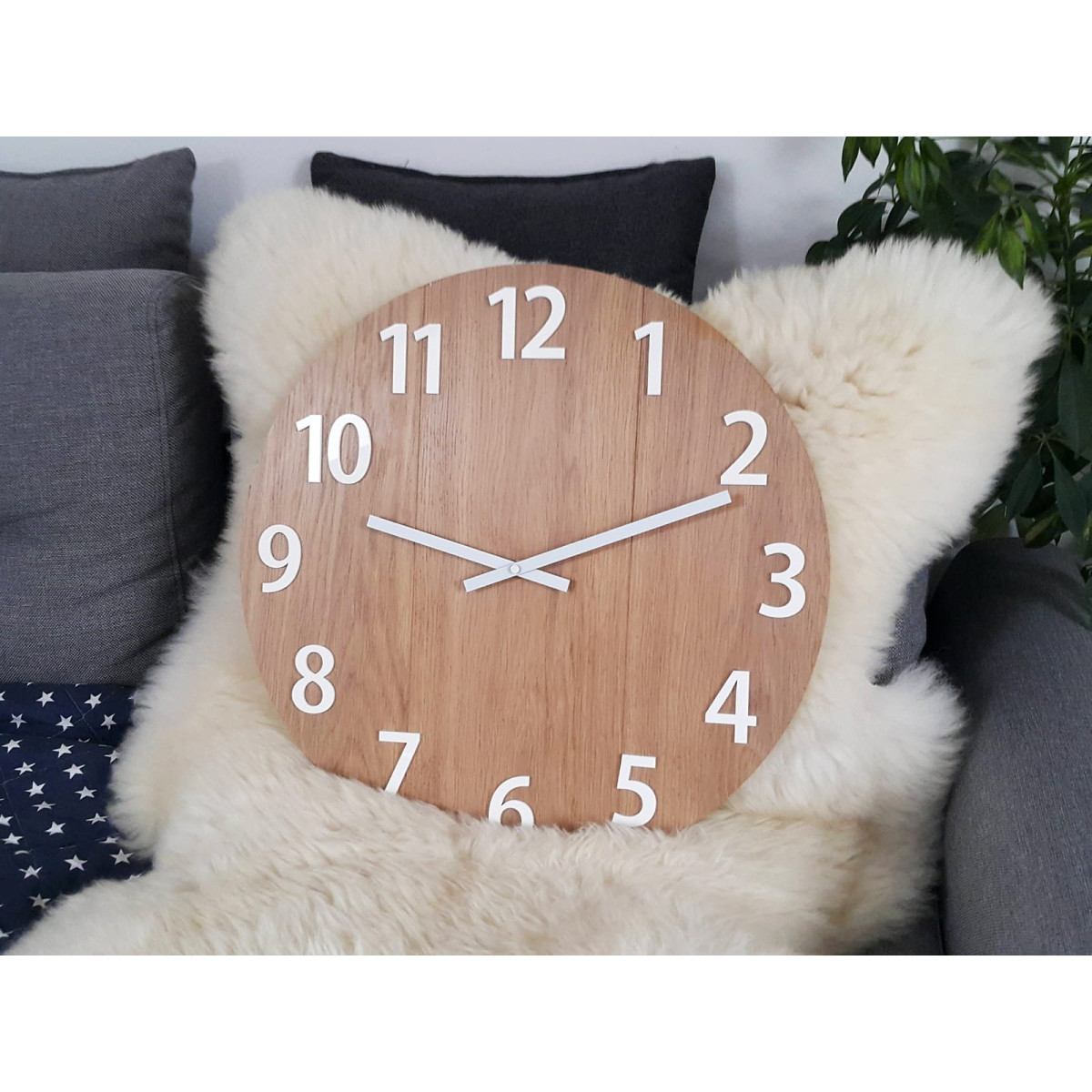 Ceas de perete din lemn Amadeus 50 cm