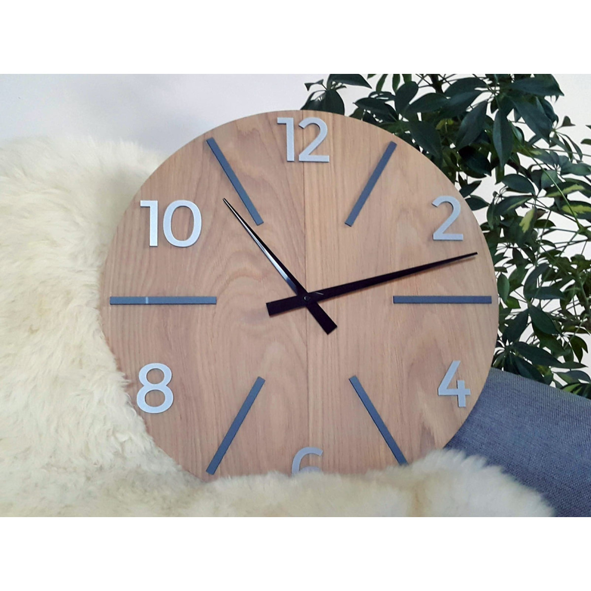 Ceas de perete din lemn Aksel Wood 50cm