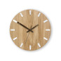 Ceasuri de perete din stejar SIMPLE - alb/maro 33 cm