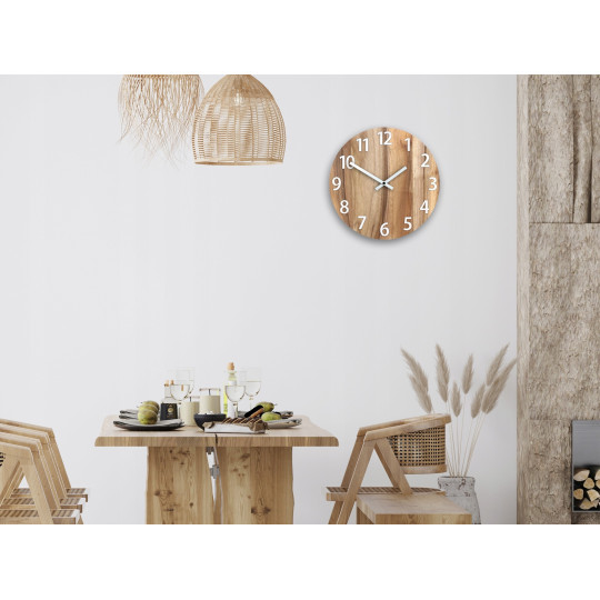 Ceasuri din lemn de nuc AMADEUSZ 33 cm