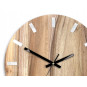 Ceasuri din lemn de nuc SIMPLE - alb/negru 33 cm