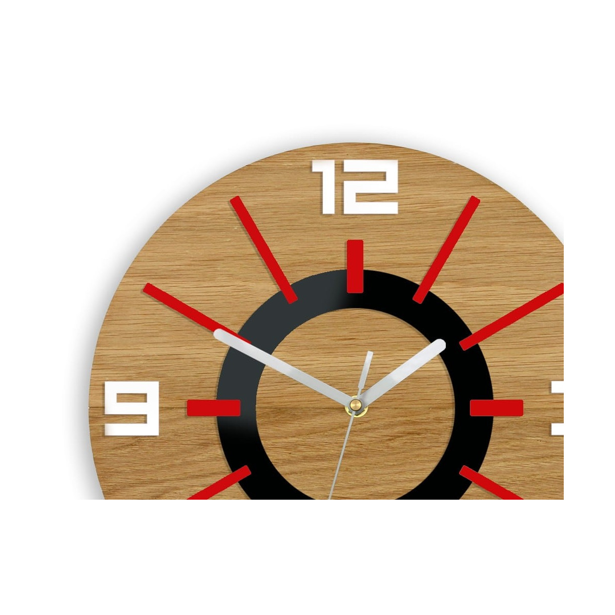 Ceasuri roșii din lemn Aladdin 33 cm