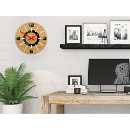 Ceasuri din lemn negru Aladdin 33 cm