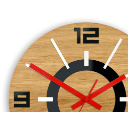 Ceasuri din lemn negru Aladdin 33 cm