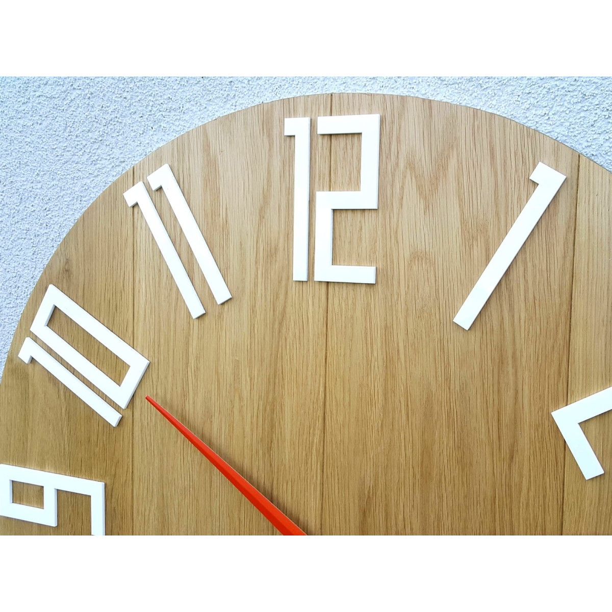 Ceas din lemn de stejar mare Slim 50 cm