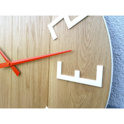 Ceas din lemn de stejar mare Slim 50 cm