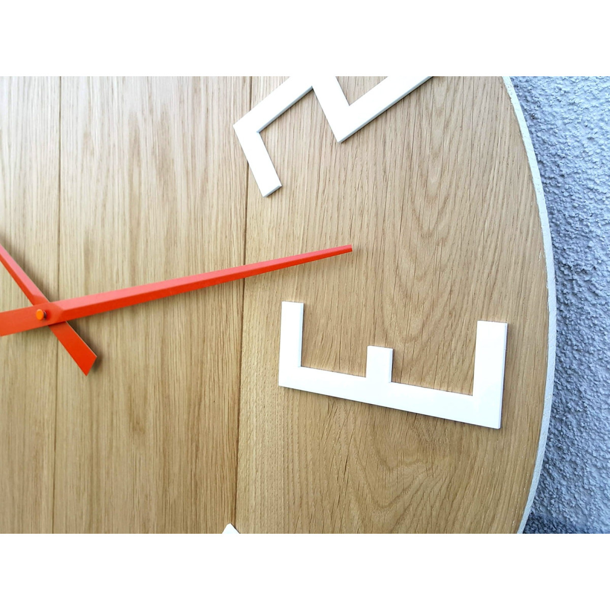 Ceas din lemn de stejar mare Slim 50 cm