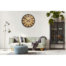 Ceas de perete cu ramă metalică BERLIN 49 cm LOFT