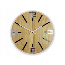 Ceas de perete MARCO 33 cm negru cu oglindă classic